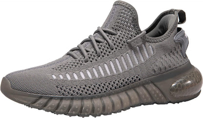 Men'S Athletic Walking Shoes Outdoor Running Shoes Slip on Fashion Sneaker Darkgrey 13