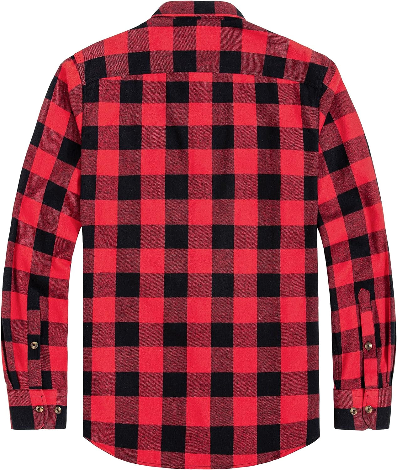 Flannel Shirt for Men Plaid Long Sleeve Casual Button down Shirts Regular Fit Cotton Buffalo Checkered Top with Pockets